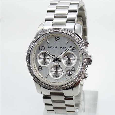 michael kors uhr damen silber sale|Michael Kors silver designer watches.